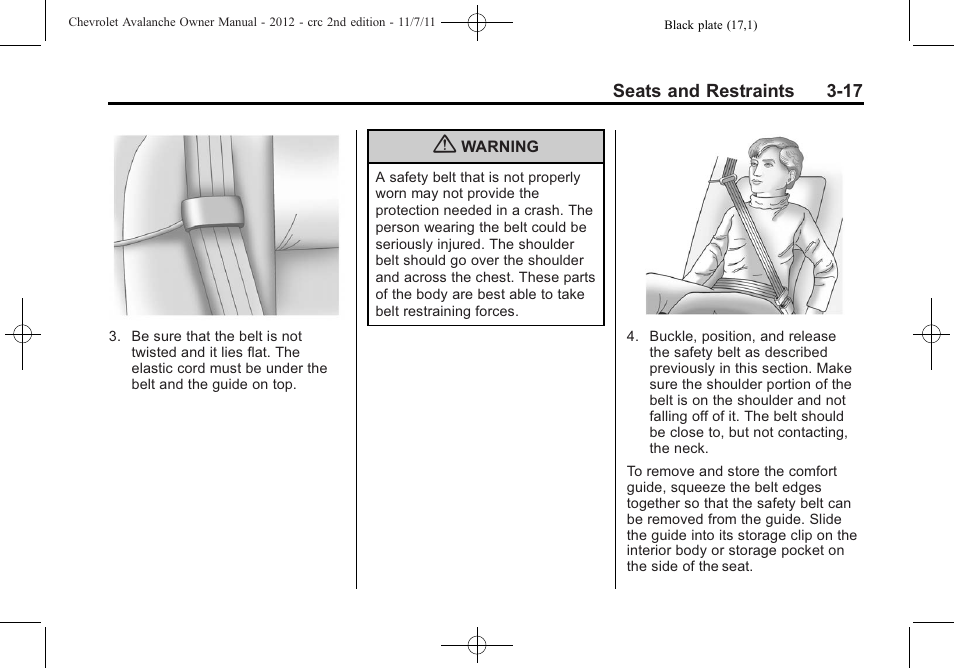 CHEVROLET 2012 Avalanche User Manual | Page 77 / 488