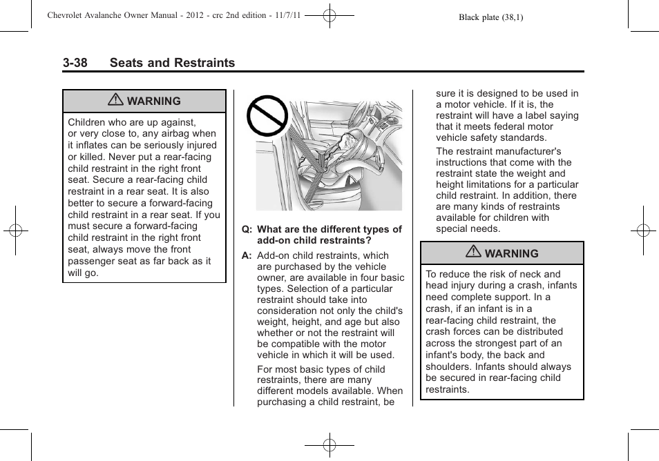 CHEVROLET 2012 Avalanche User Manual | Page 98 / 488