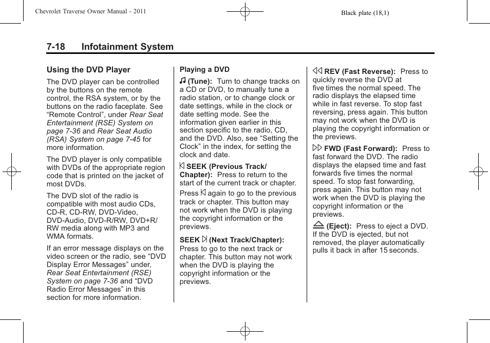 CHEVROLET 2011 Traverse User Manual | Page 208 / 452