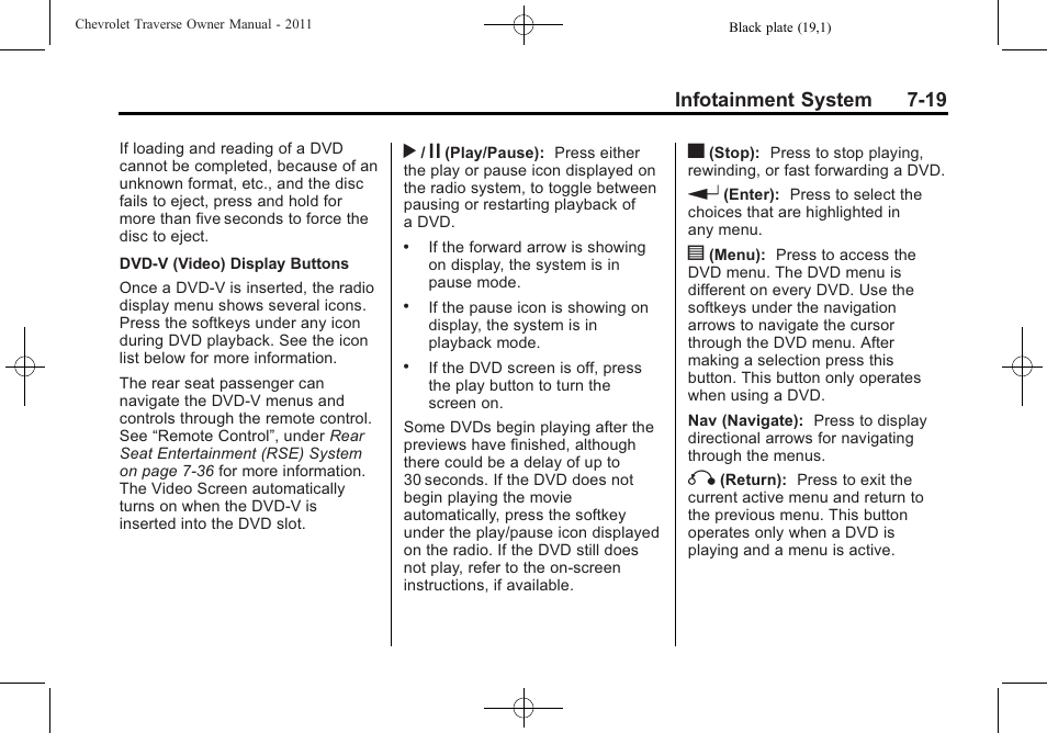 CHEVROLET 2011 Traverse User Manual | Page 209 / 452