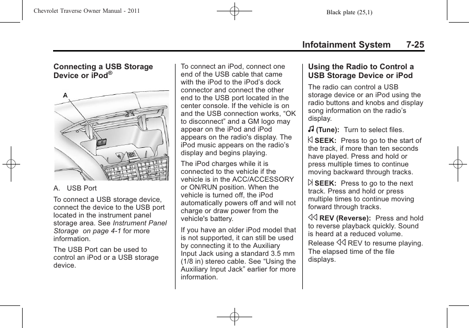 CHEVROLET 2011 Traverse User Manual | Page 215 / 452