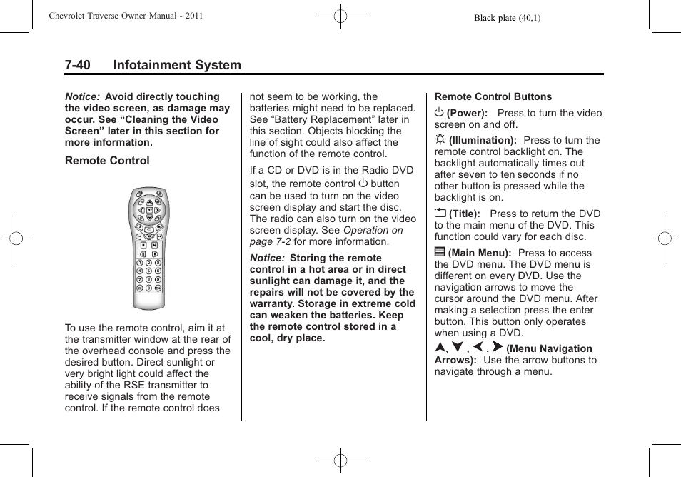 CHEVROLET 2011 Traverse User Manual | Page 230 / 452