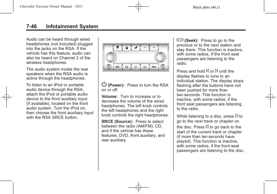 CHEVROLET 2011 Traverse User Manual | Page 236 / 452