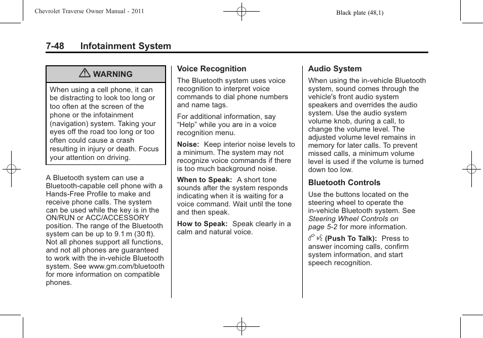 CHEVROLET 2011 Traverse User Manual | Page 238 / 452