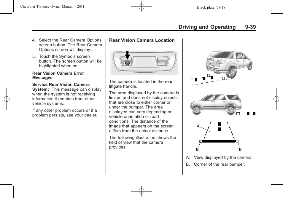 Driving and operating 9-39 | CHEVROLET 2011 Traverse User Manual | Page 297 / 452
