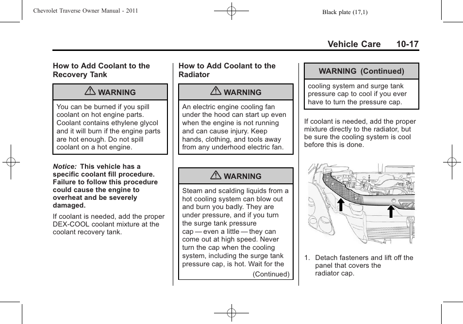 CHEVROLET 2011 Traverse User Manual | Page 329 / 452