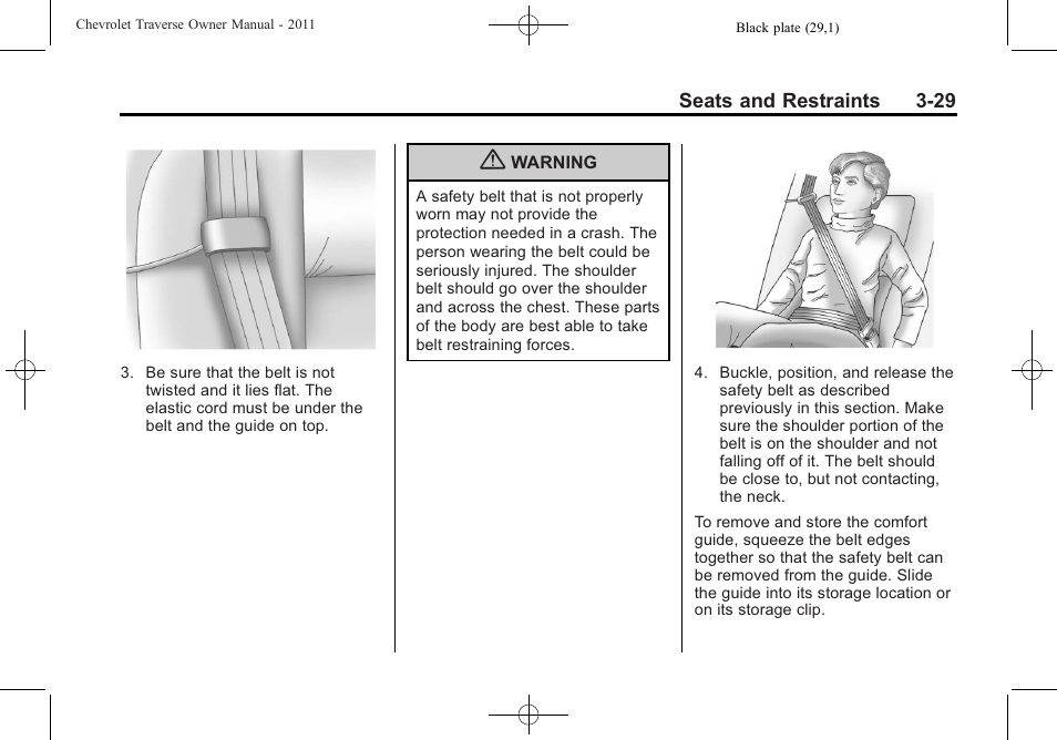 CHEVROLET 2011 Traverse User Manual | Page 85 / 452