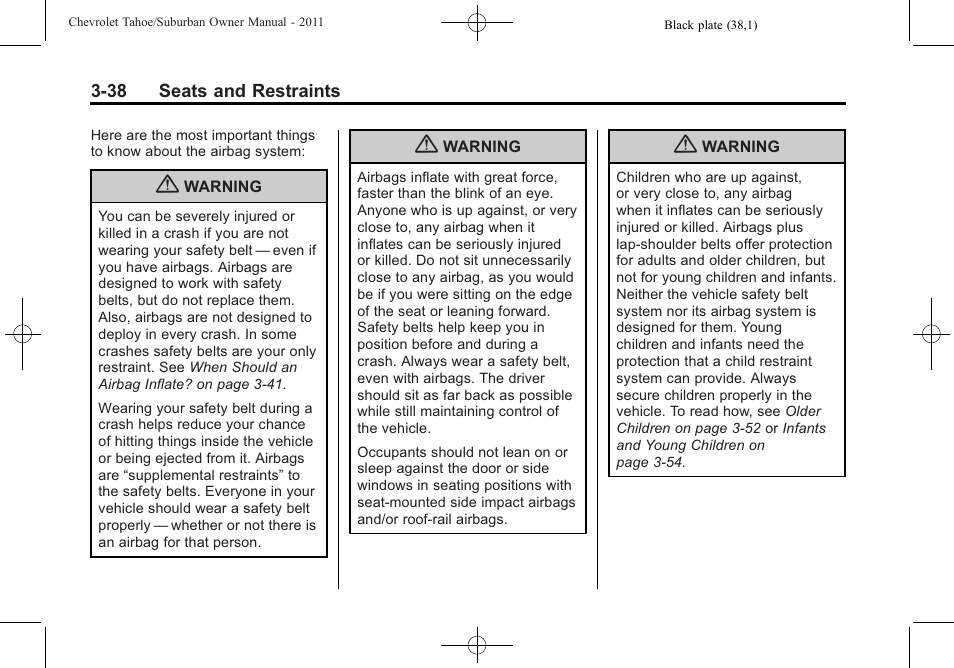 CHEVROLET 2011 Suburban User Manual | Page 100 / 522