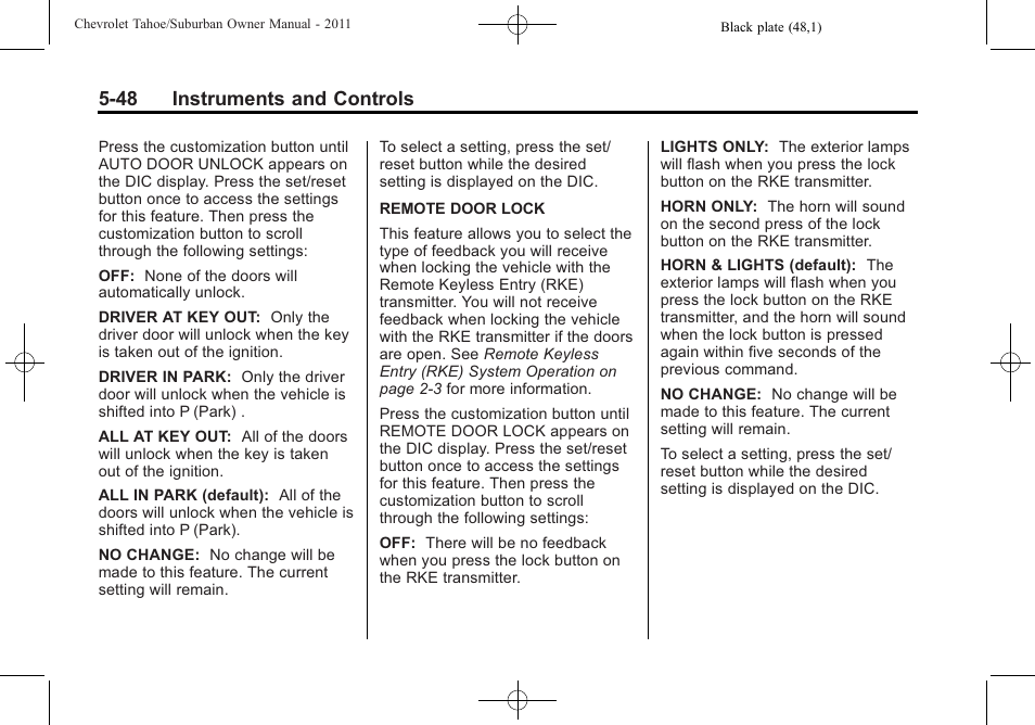 48 instruments and controls | CHEVROLET 2011 Suburban User Manual | Page 190 / 522