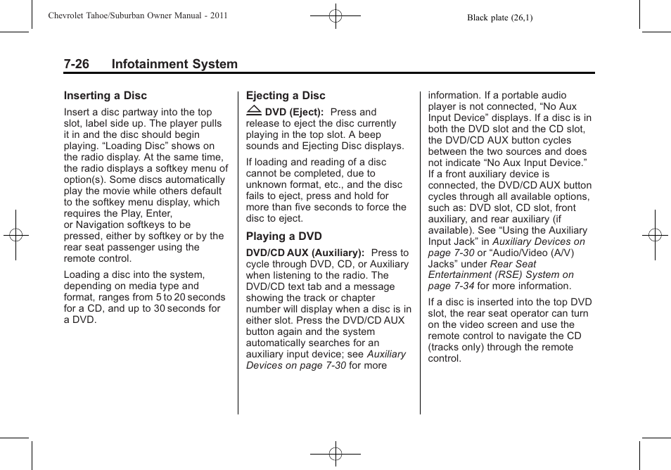 CHEVROLET 2011 Suburban User Manual | Page 238 / 522