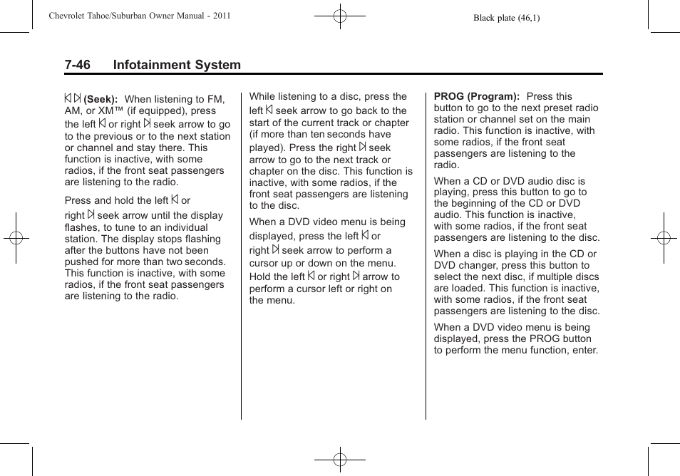 CHEVROLET 2011 Suburban User Manual | Page 258 / 522