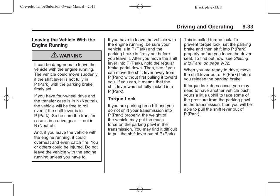 CHEVROLET 2011 Suburban User Manual | Page 313 / 522