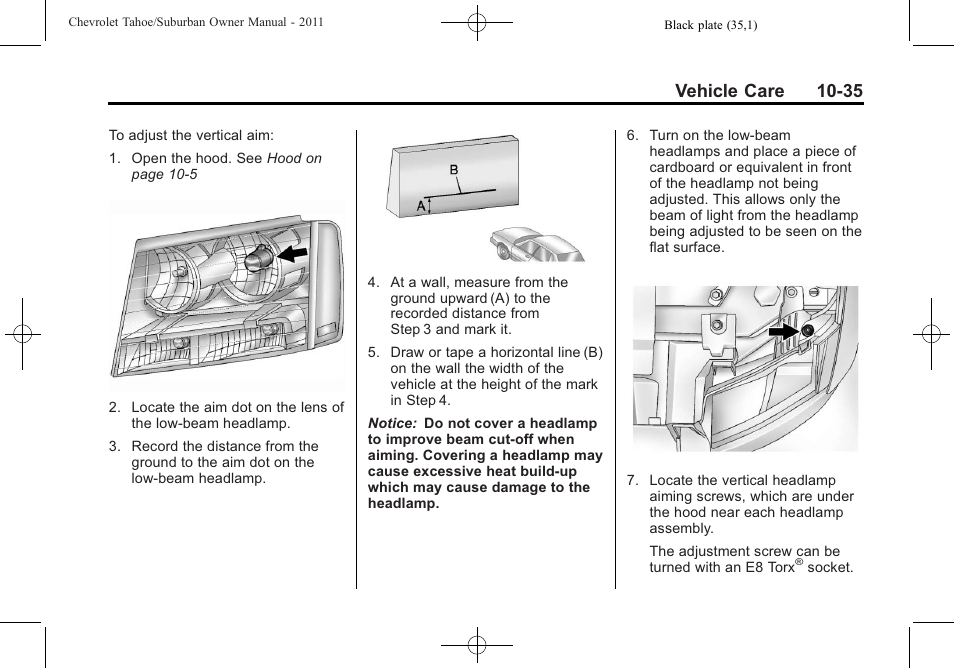 Vehicle care 10-35 | CHEVROLET 2011 Suburban User Manual | Page 409 / 522