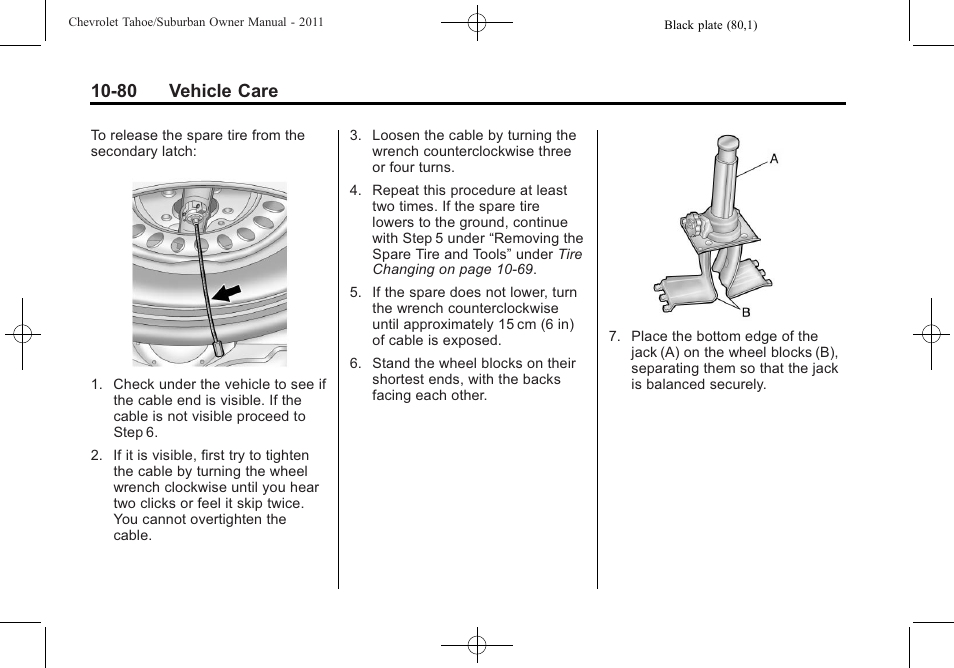 80 vehicle care | CHEVROLET 2011 Suburban User Manual | Page 454 / 522