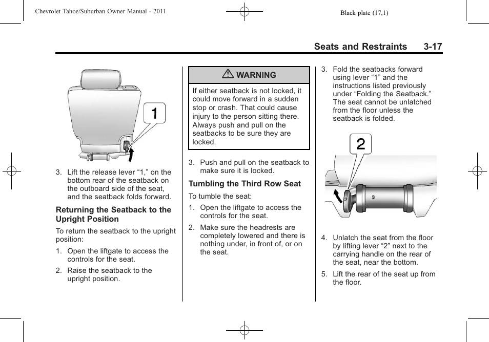 CHEVROLET 2011 Suburban User Manual | Page 79 / 522