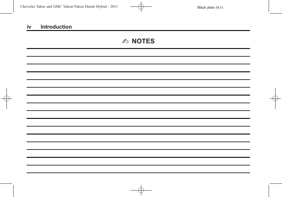 CHEVROLET 2011 Tahoe User Manual | Page 4 / 98
