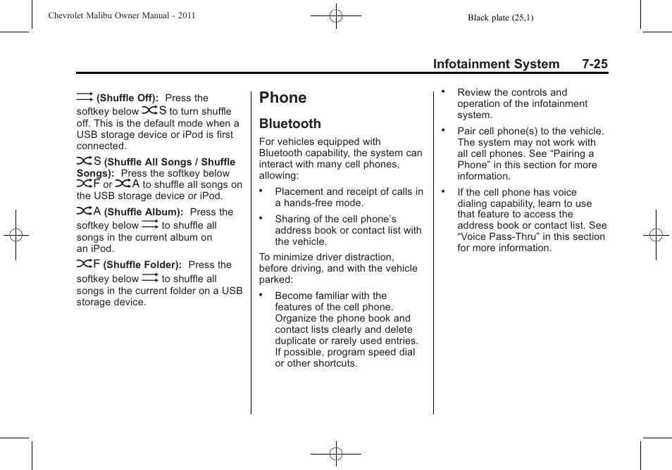 Phone, Bluetooth, Phone -25 | Towing -88, Bluetooth -25 | CHEVROLET 2011 Malibu User Manual | Page 181 / 390