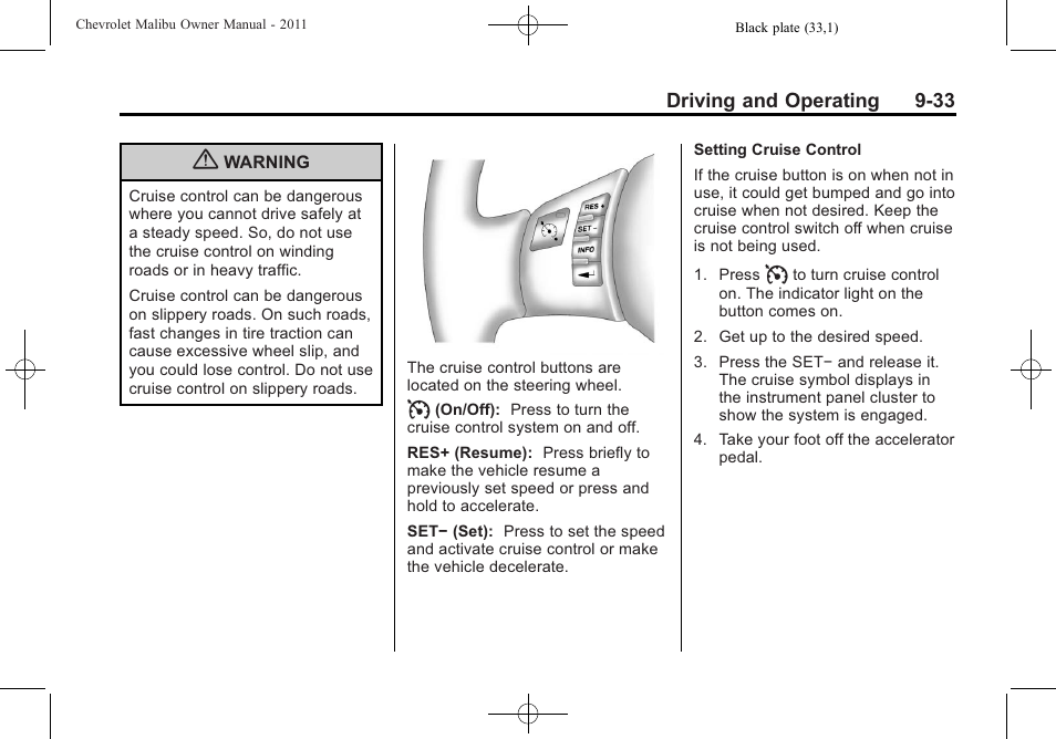 CHEVROLET 2011 Malibu User Manual | Page 231 / 390