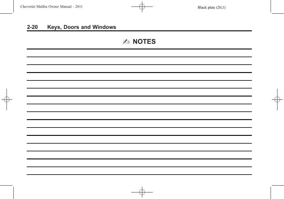 CHEVROLET 2011 Malibu User Manual | Page 50 / 390