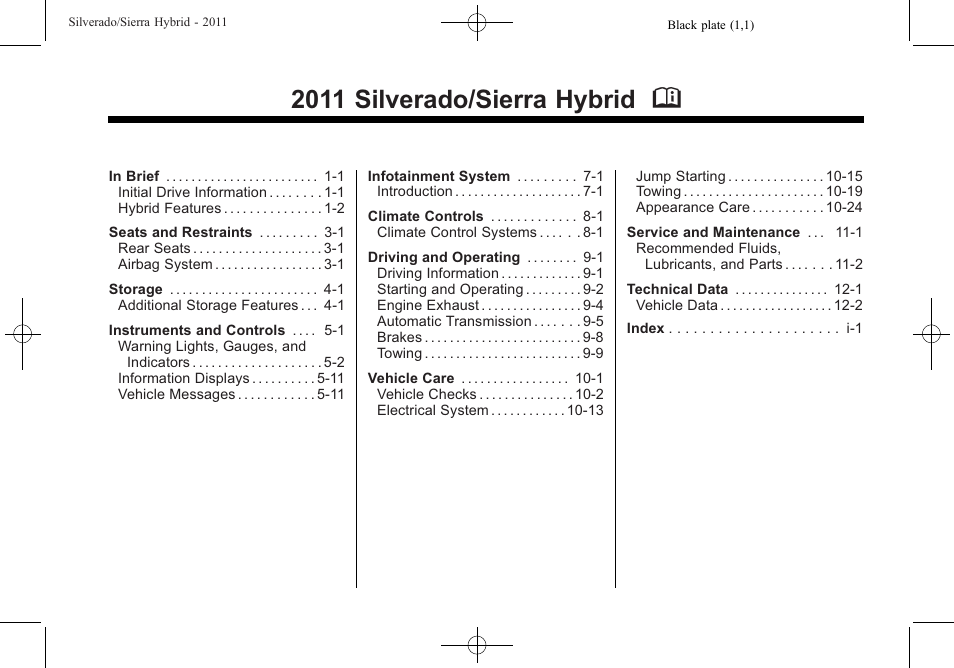 CHEVROLET 2011 Silverado User Manual | 80 pages