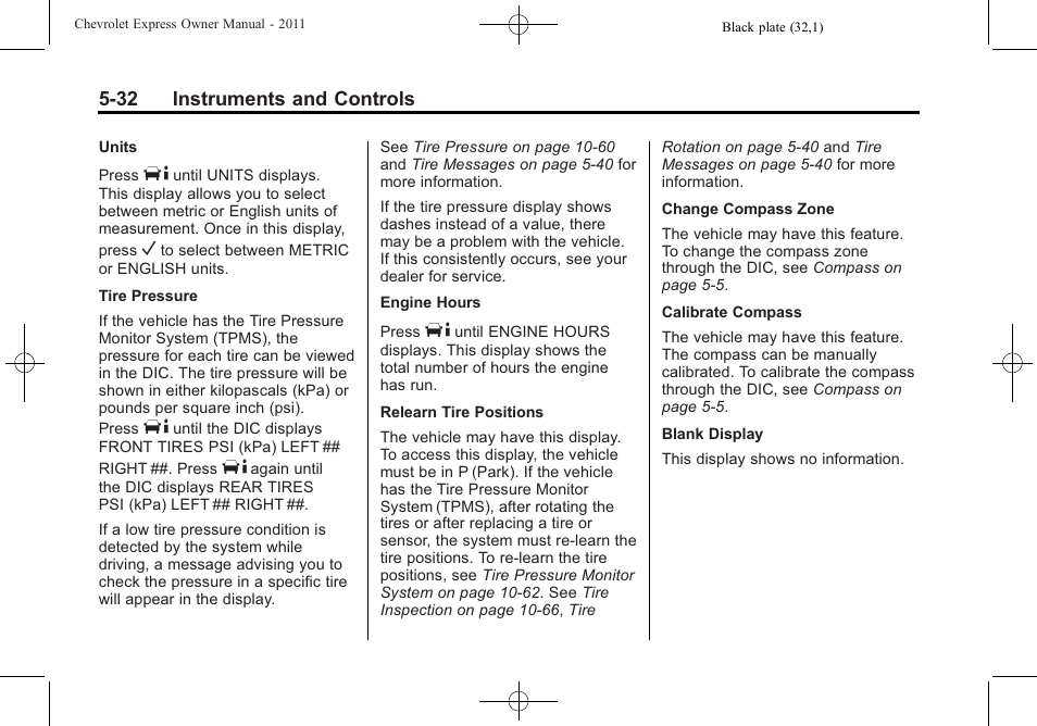 CHEVROLET 2011 Express User Manual | Page 150 / 424