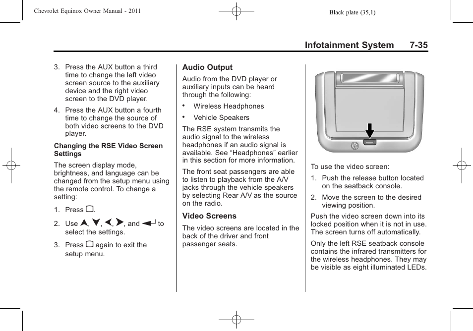 CHEVROLET 2011 Equinox User Manual | Page 191 / 416