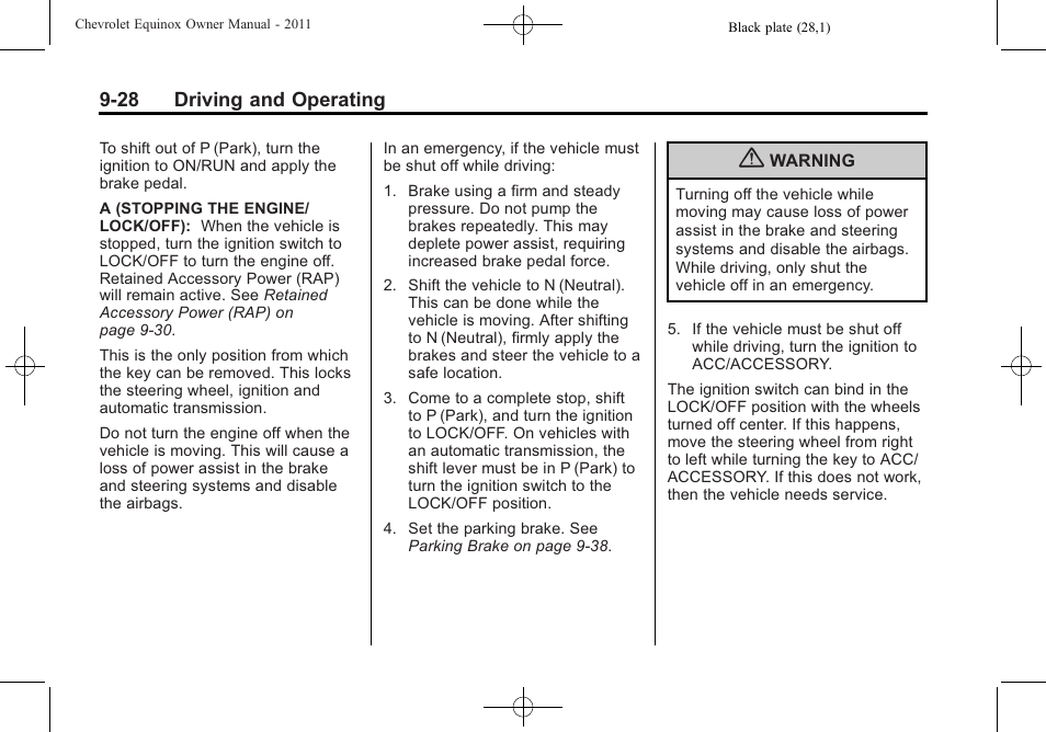 CHEVROLET 2011 Equinox User Manual | Page 250 / 416