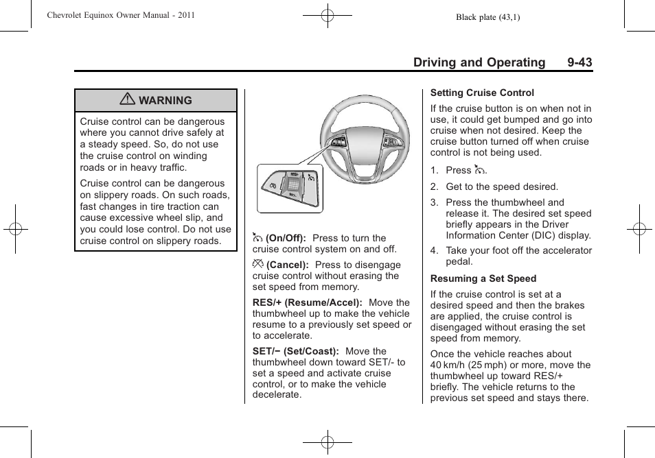 CHEVROLET 2011 Equinox User Manual | Page 265 / 416