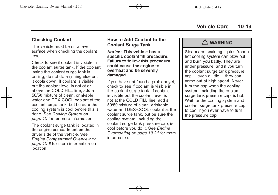 CHEVROLET 2011 Equinox User Manual | Page 305 / 416