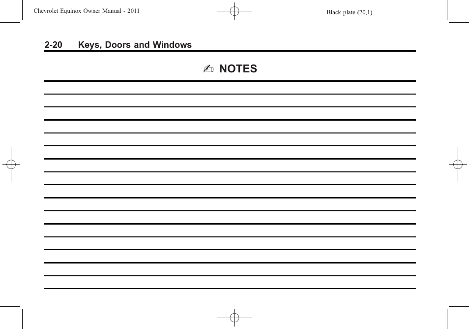 CHEVROLET 2011 Equinox User Manual | Page 54 / 416