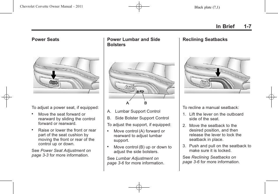 CHEVROLET 2011 Corvette User Manual | Page 13 / 436
