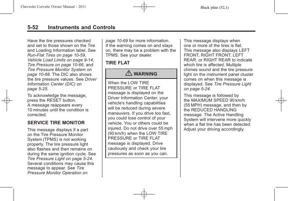 CHEVROLET 2011 Corvette User Manual | Page 174 / 436