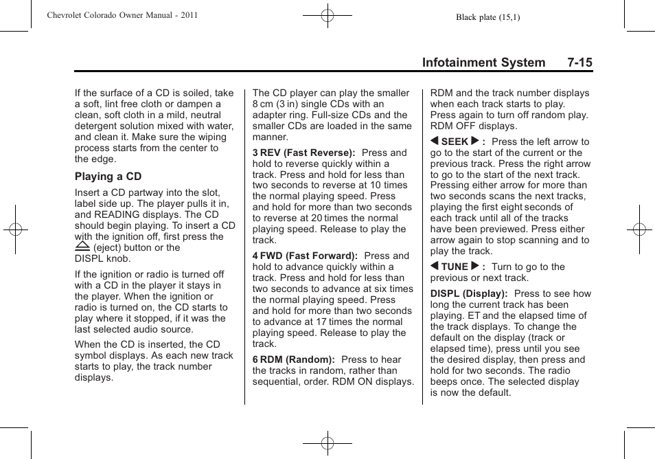 CHEVROLET 2011 Colorado User Manual | Page 161 / 394