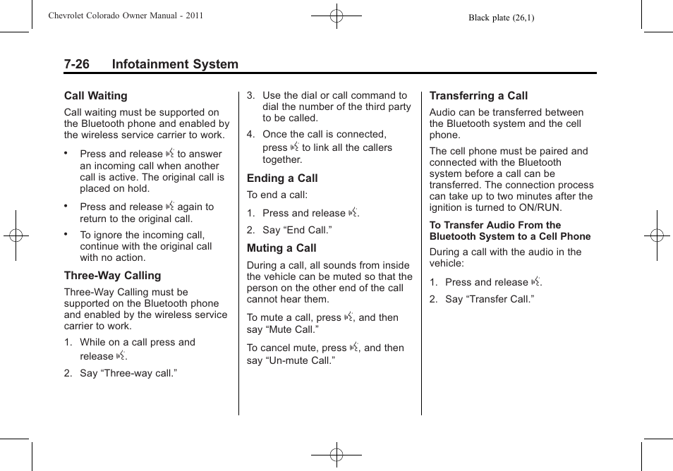 CHEVROLET 2011 Colorado User Manual | Page 172 / 394