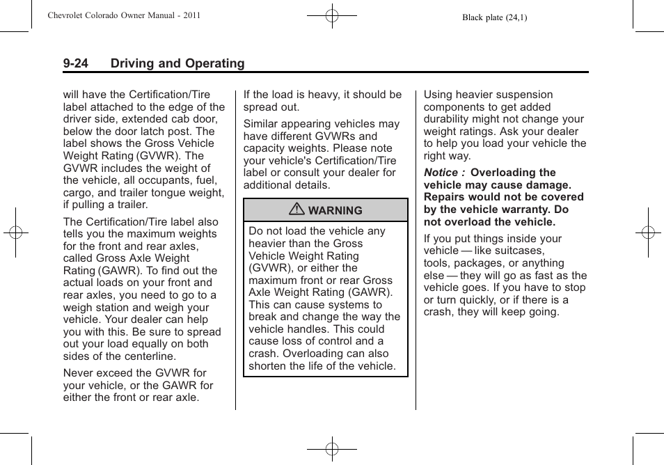 CHEVROLET 2011 Colorado User Manual | Page 202 / 394