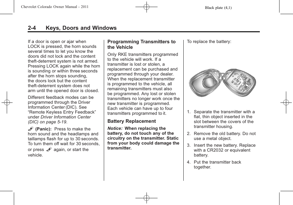 CHEVROLET 2011 Colorado User Manual | Page 28 / 394