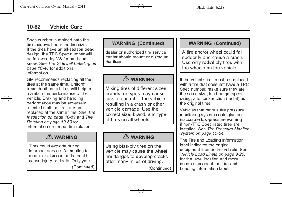 CHEVROLET 2011 Colorado User Manual | Page 308 / 394