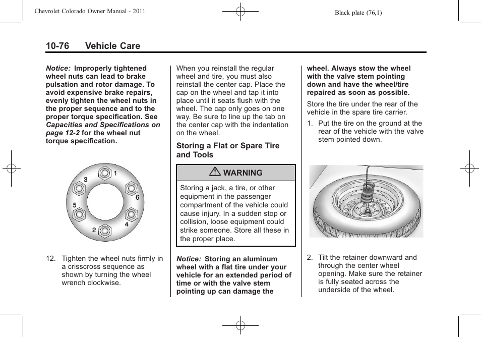 CHEVROLET 2011 Colorado User Manual | Page 322 / 394