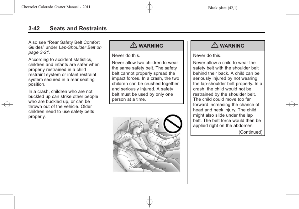 CHEVROLET 2011 Colorado User Manual | Page 84 / 394