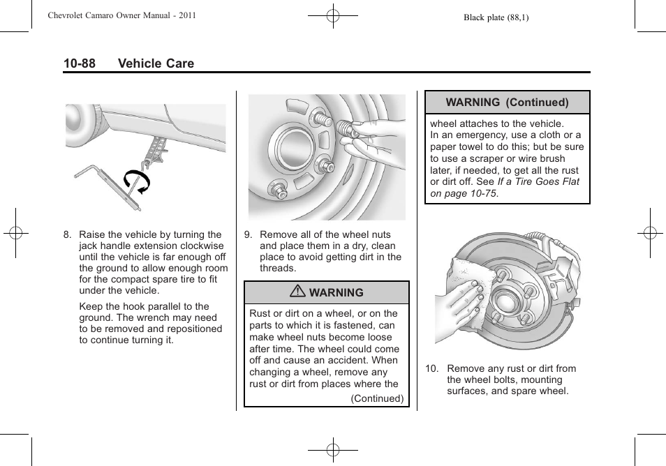 CHEVROLET 2011 Camaro User Manual | Page 350 / 414