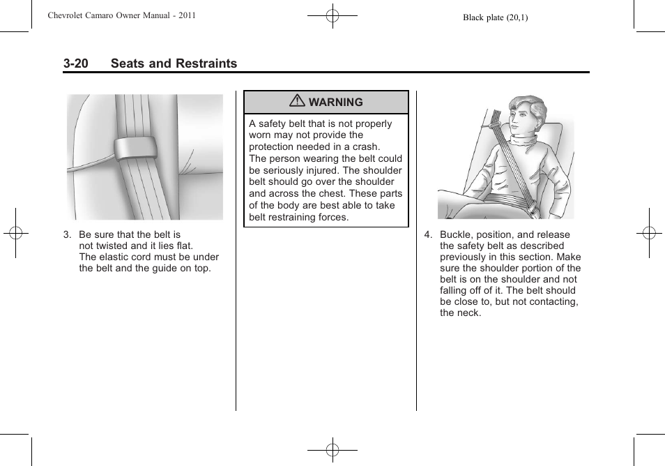 CHEVROLET 2011 Camaro User Manual | Page 66 / 414