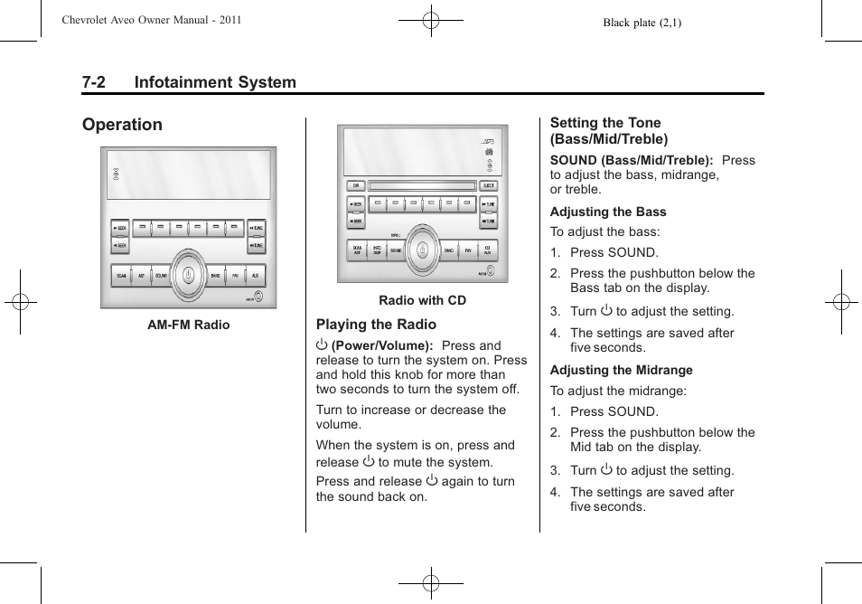 Operation, Operation -2 | CHEVROLET 2011 Aveo User Manual | Page 142 / 328