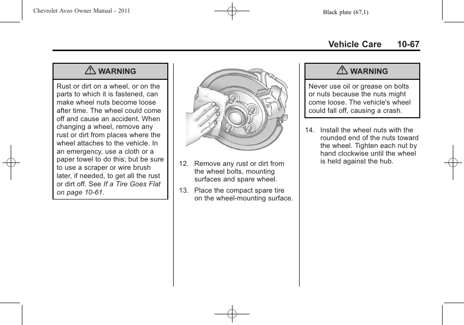 CHEVROLET 2011 Aveo User Manual | Page 269 / 328