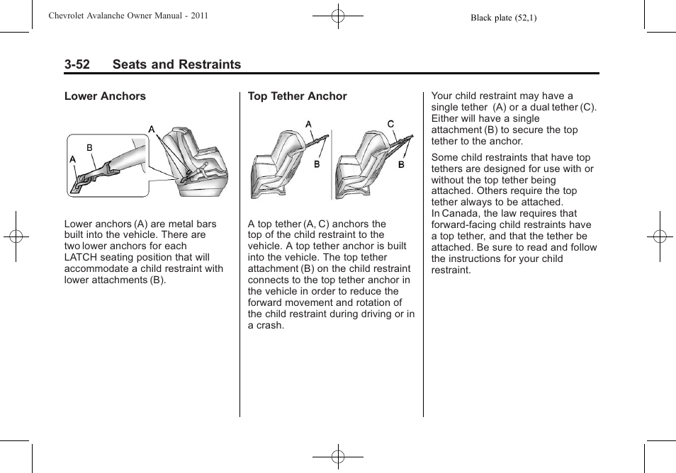 CHEVROLET 2011 Avalanche User Manual | Page 114 / 508