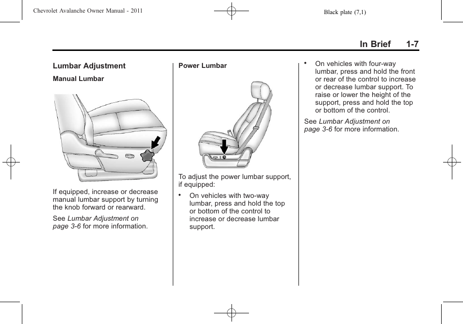 CHEVROLET 2011 Avalanche User Manual | Page 13 / 508