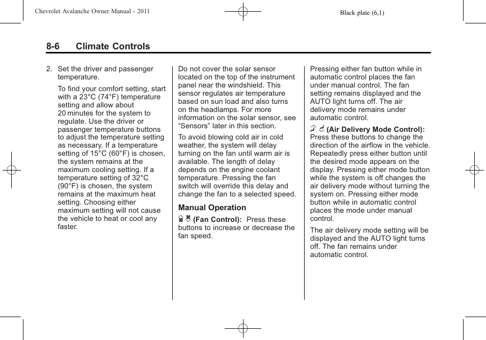 CHEVROLET 2011 Avalanche User Manual | Page 264 / 508