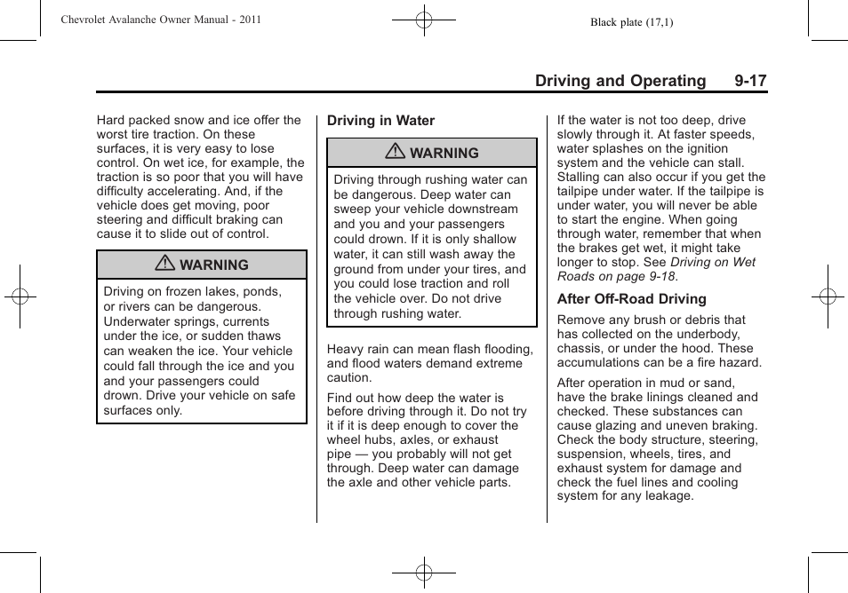 CHEVROLET 2011 Avalanche User Manual | Page 285 / 508