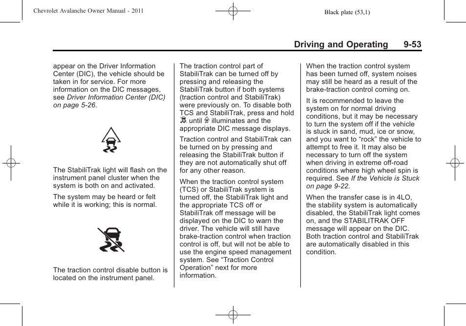 CHEVROLET 2011 Avalanche User Manual | Page 321 / 508
