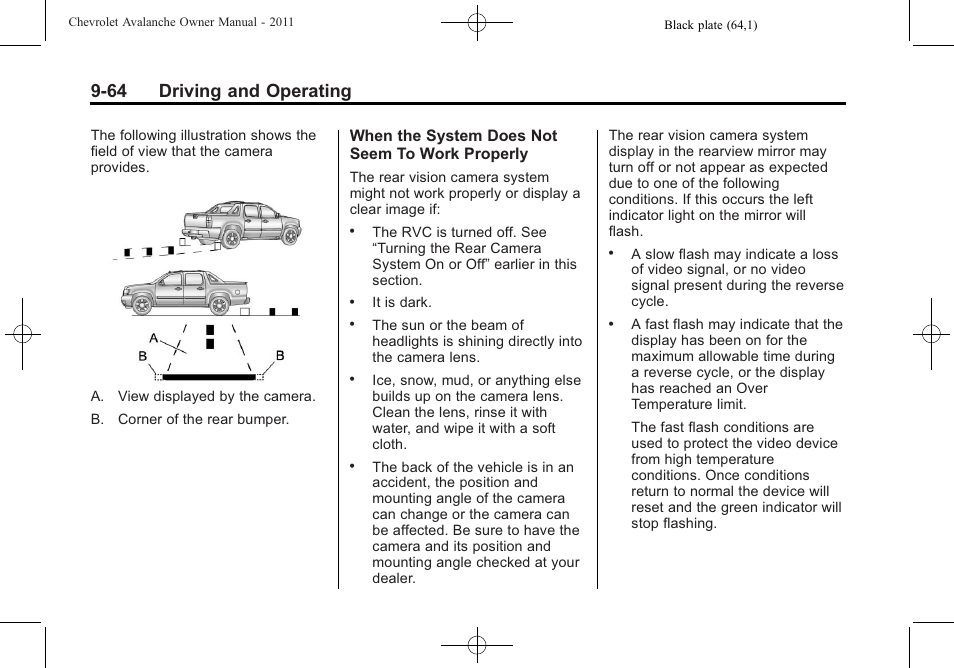 64 driving and operating | CHEVROLET 2011 Avalanche User Manual | Page 332 / 508