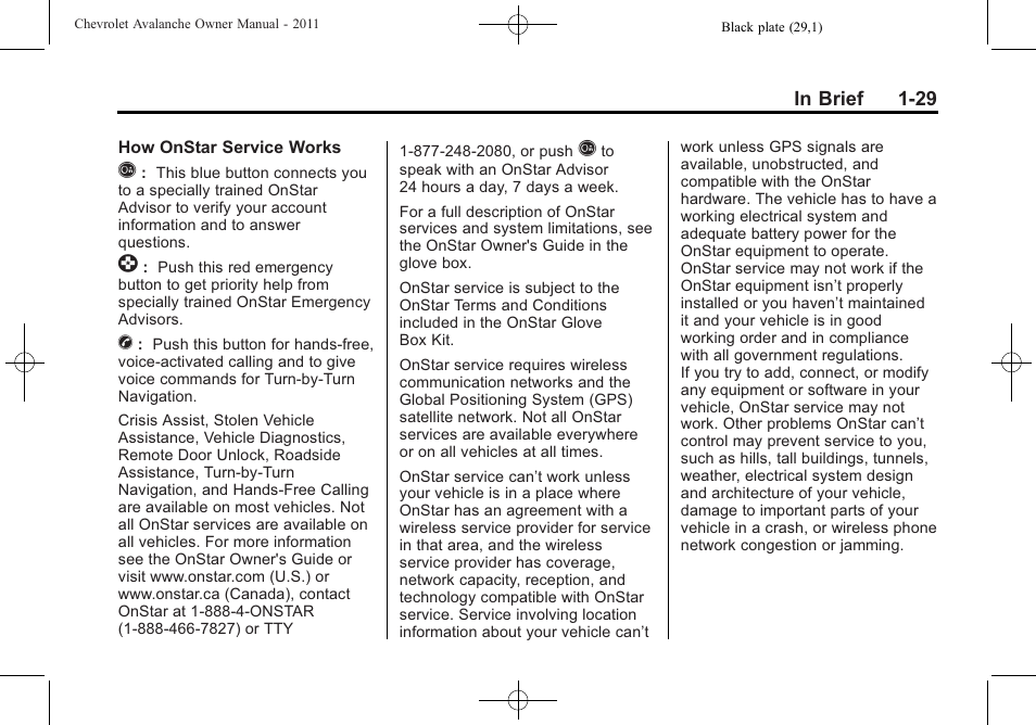 CHEVROLET 2011 Avalanche User Manual | Page 35 / 508